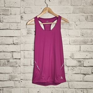 Adidas Purple Racerback Tank Top Womens Medium Athletic Workout